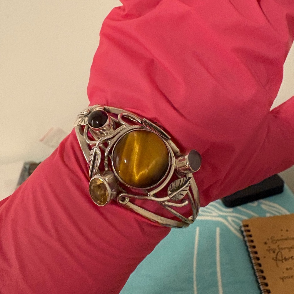 Tigers eye 925 cuff